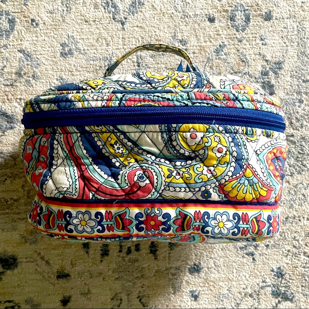 Vera Bradley Round Makeup Bag